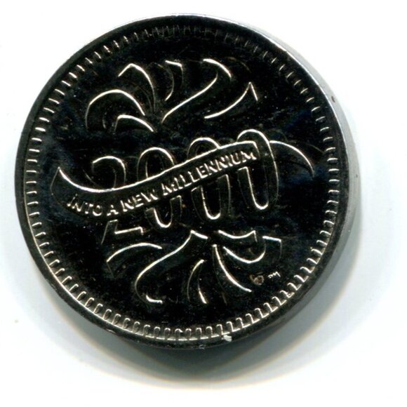 2000 Bill Gates Makers of the Millenium Commemorative Token (b649) - Picture 2 of 2